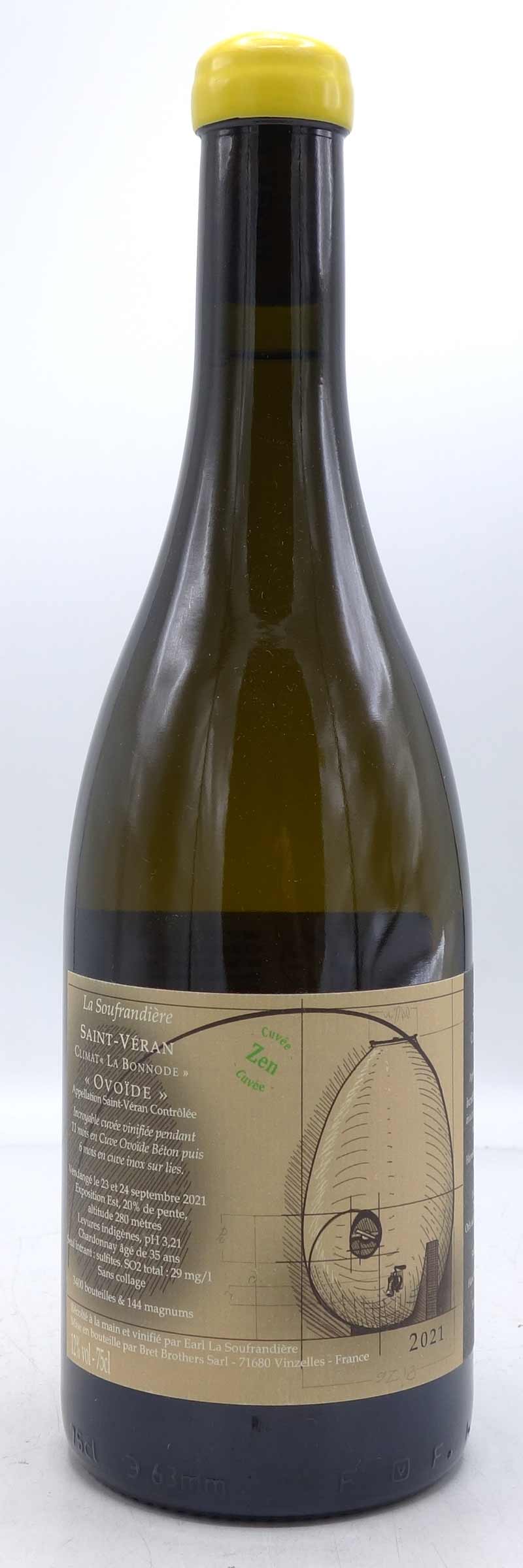 2021 Domaine La Soufrandiere St. Veran Bonnode Ovoide Zen 750ml