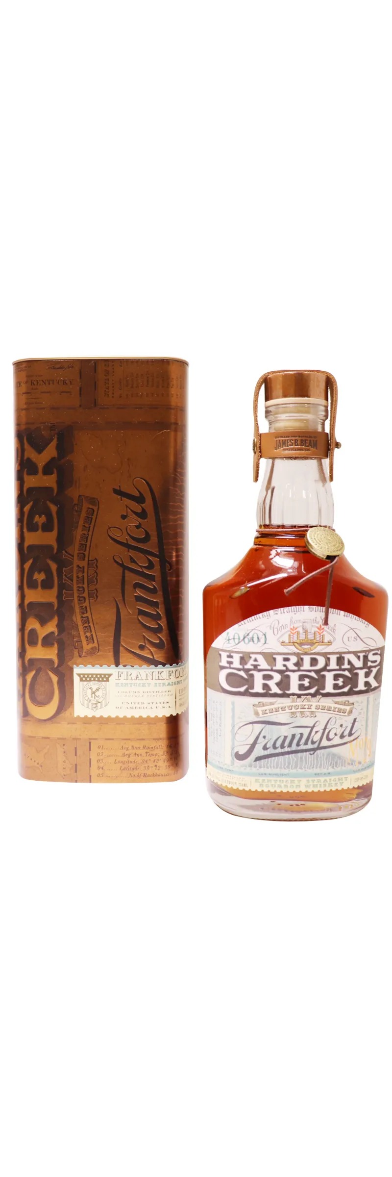 Hardin’s Creek Bourbon Whiskey Frankfort, 110.0 Proof 750ml